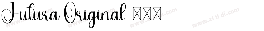 Futura Original字体转换